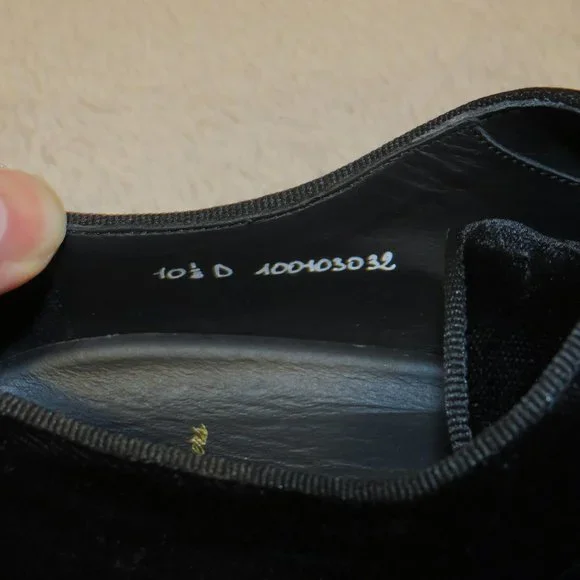 Brooks Brothers Golden Fleece Black Velvet Formal Shoes 10.5  display picture 2